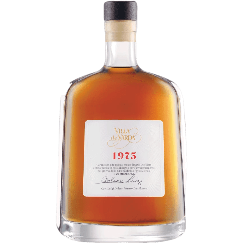 Villa de Varda Grappa Stravecchia Di Vino 1975 Spirituosen Villa de Varda